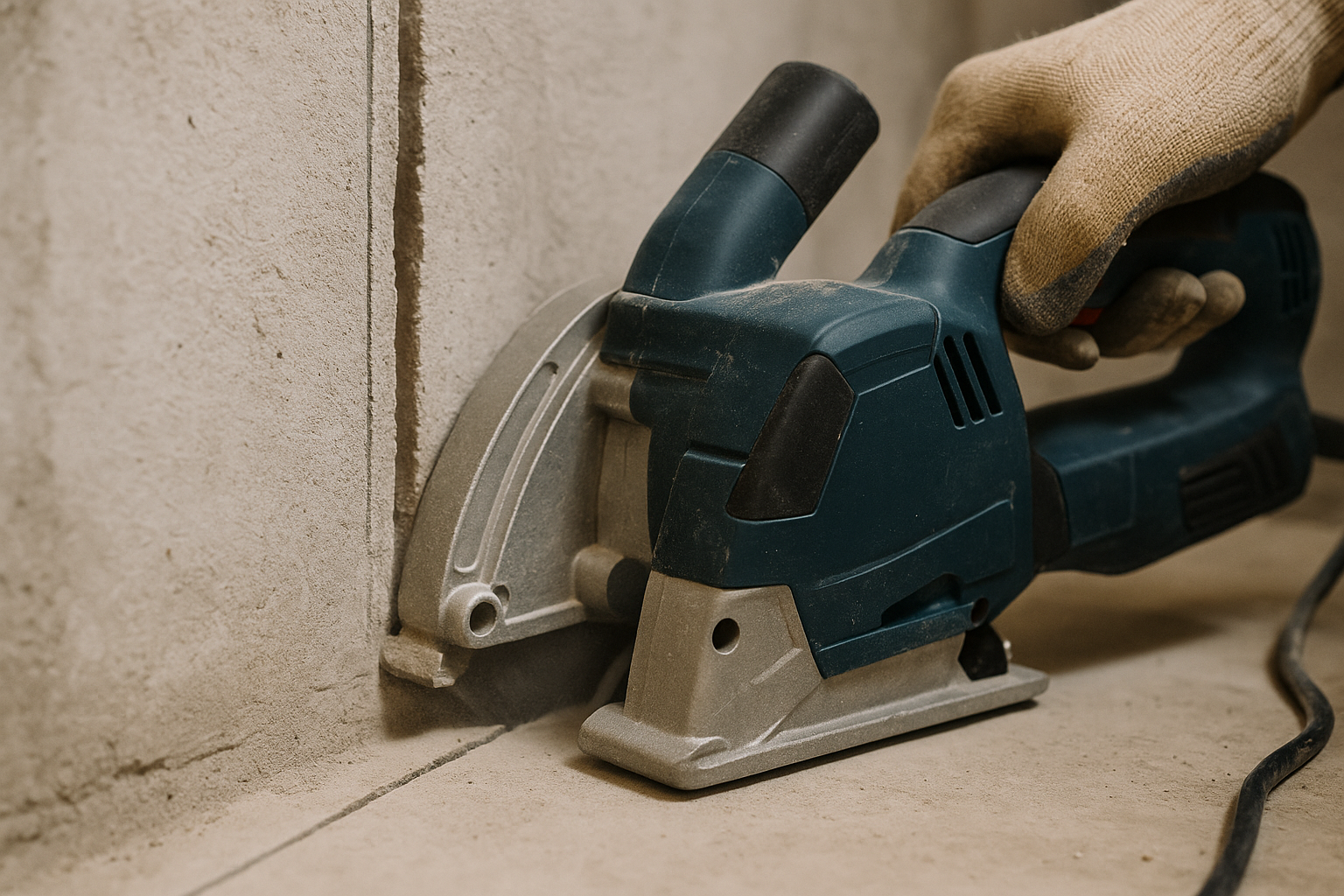 Bosch GNF 35 CA — bruzdownica pod przewody - test prowadzenia w praktycznym użyciu